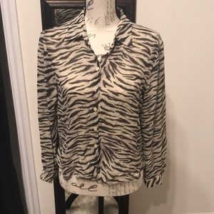 Zebra Chiffon blouse